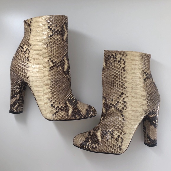 Zara Snake Skin Booties - Picture 3 of 4